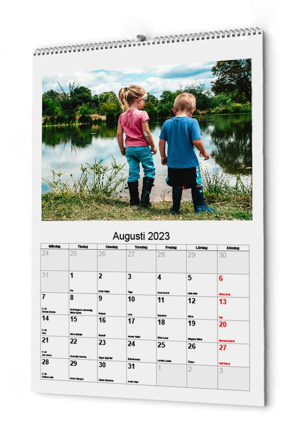 fotokalender A3 namnsdag