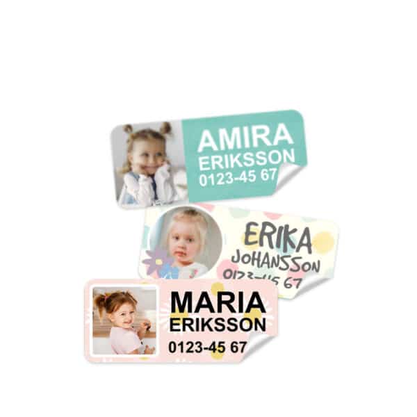 namnlappar för barnens kläder