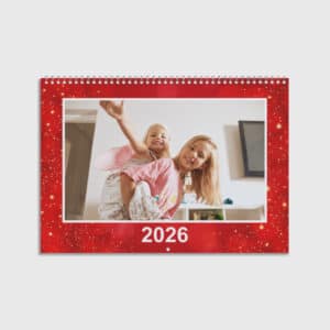 Fotoalmanacka till jul 2026 A3 2xA4 – skapa personlig kalender med dina bilder