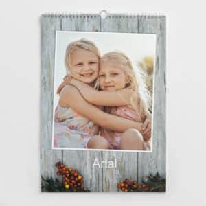 Fotoalmanacka julafton A3 – premiumkvalitet tryck på högklassigt papper