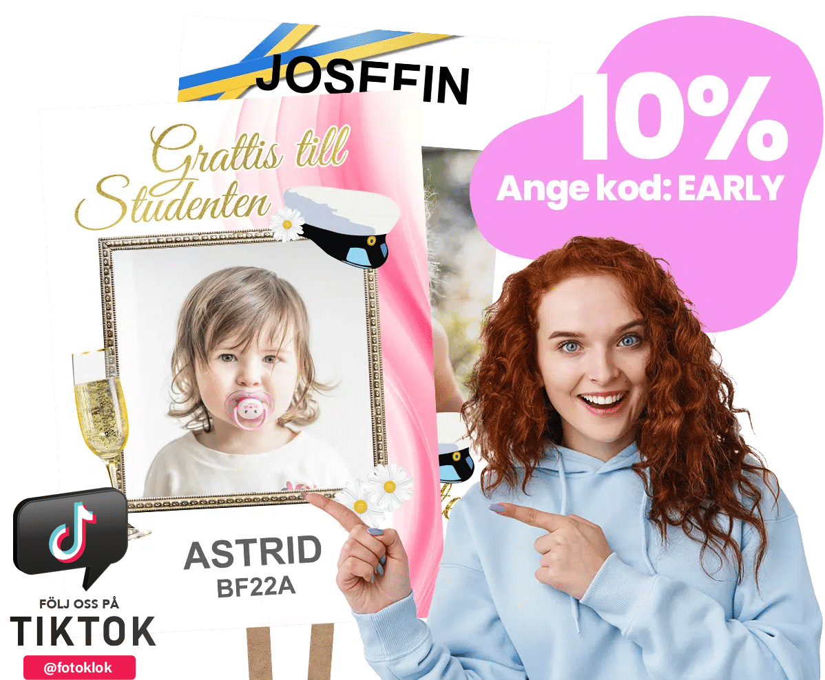 Studentskyltar rabatt