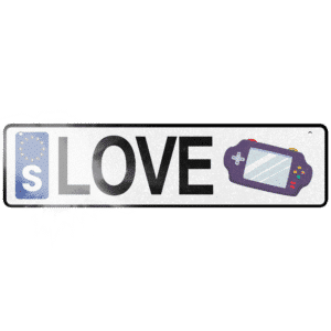 skylt till barnvagn tv-spel