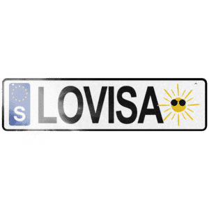 registreringsskylt barn sol